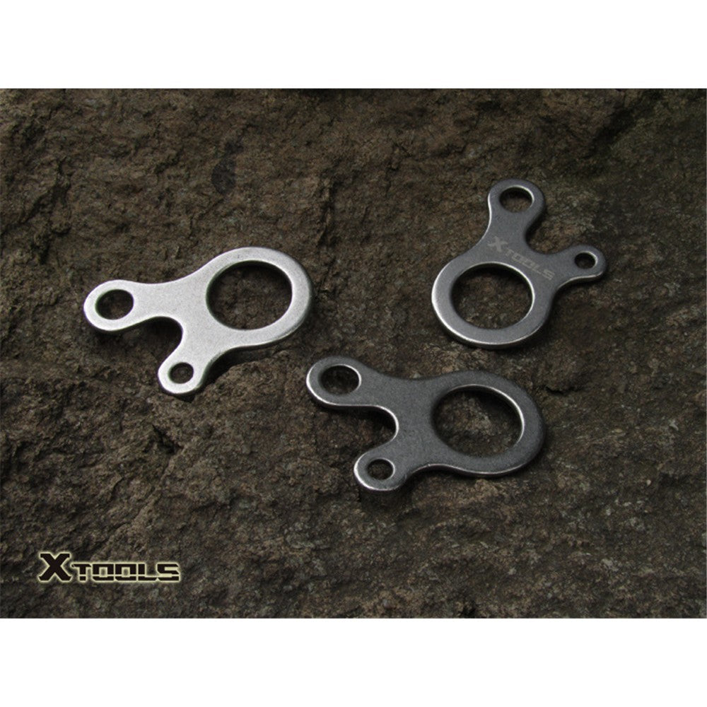 2Pcs/Set AOTU 3 Holes Climbing Carabiner Survival Buckle Knotting Multi-purpose Tool