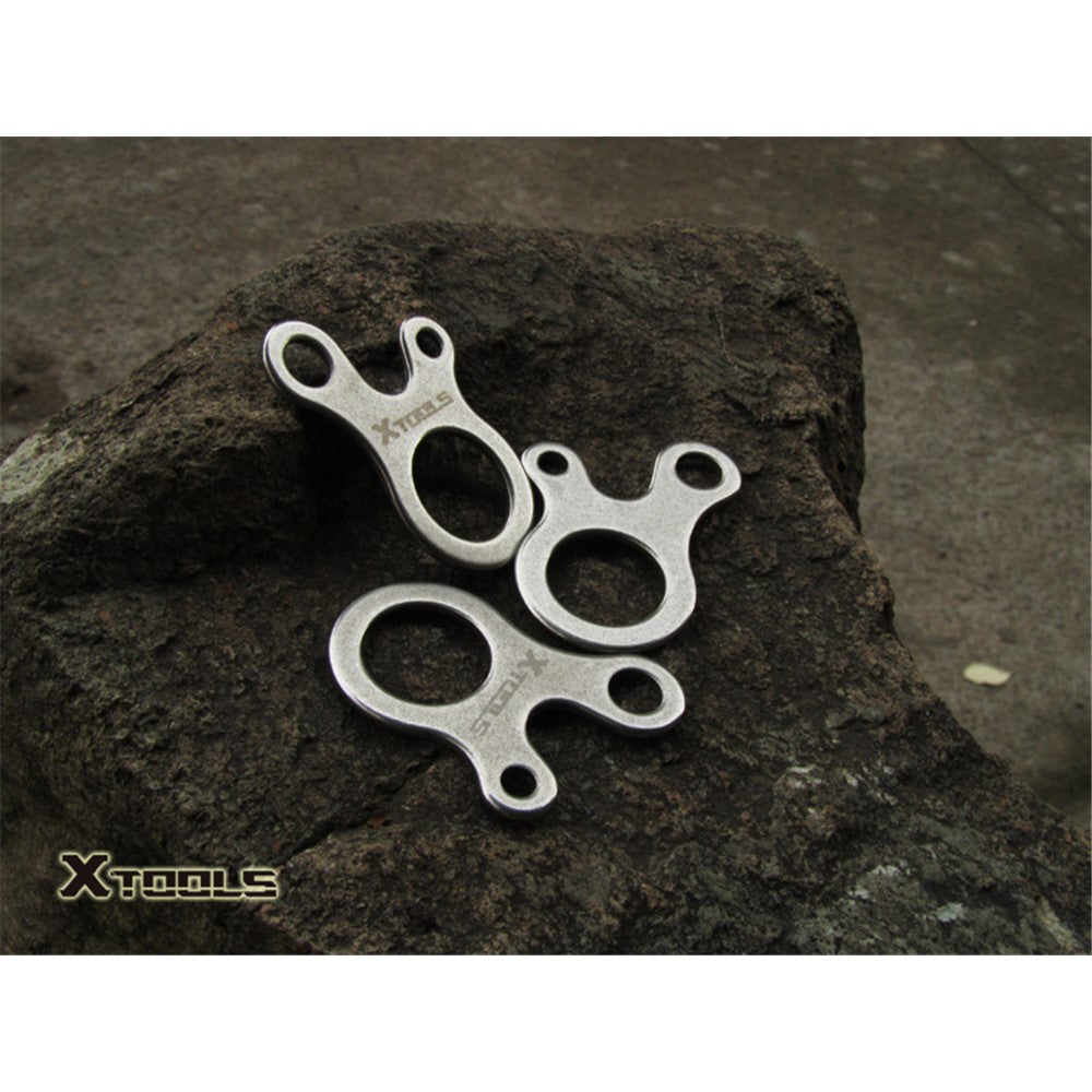 2Pcs/Set AOTU 3 Holes Climbing Carabiner Survival Buckle Knotting Multi-purpose Tool