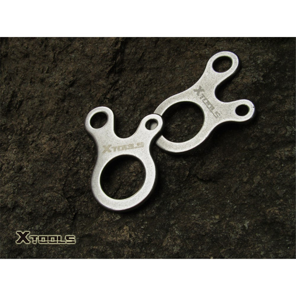 2Pcs/Set AOTU 3 Holes Climbing Carabiner Survival Buckle Knotting Multi-purpose Tool