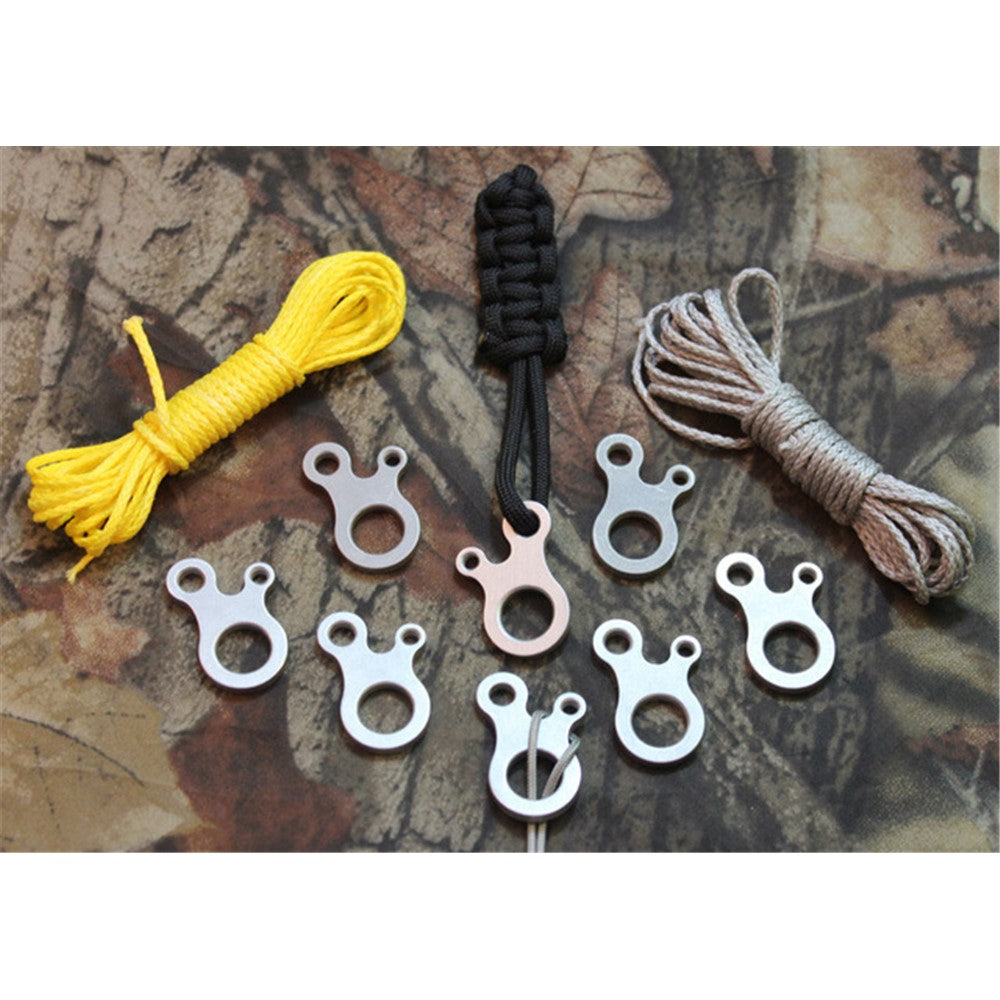 2Pcs/Set AOTU 3 Holes Climbing Carabiner Survival Buckle Knotting Multi-purpose Tool