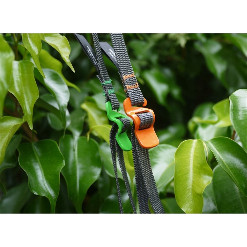 2 Pcs AOTU Packing Belt Rope Ribbon with Stainless Steel Buckle for Outdoor Travel Camping Hiking Cycling