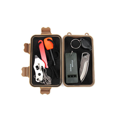AOTU Outdoor Adventure Kit Plastic Waterproof Airtight Survival Case Container EDC Storage Box