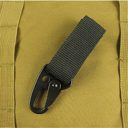 AOTU Tactical Ribbon Buckle Keychain Carabiner Nylon Belt  Gear Keeper