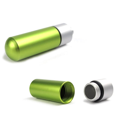 5Pcs/Set AUTO Mini Pill Box Outdoor Waterproof EDC Keychain Aluminum Alloy Travel Pill Holder