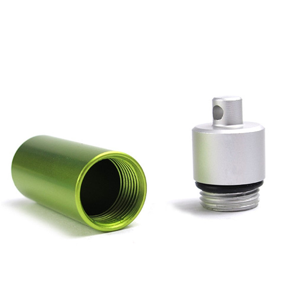 5Pcs/Set AUTO Mini Pill Box Outdoor Waterproof EDC Keychain Aluminum Alloy Travel Pill Holder