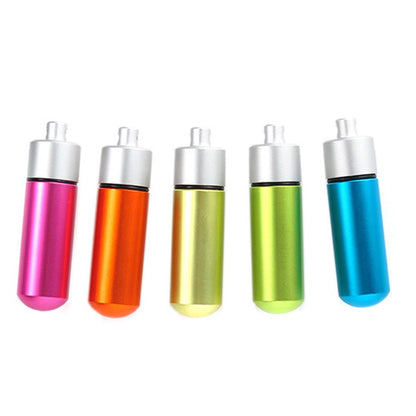 5Pcs/Set AUTO Mini Pill Box Outdoor Waterproof EDC Keychain Aluminum Alloy Travel Pill Holder