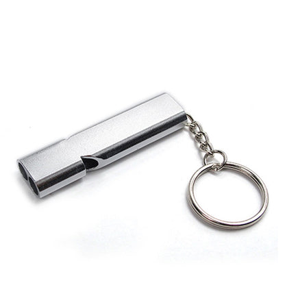 2Pcs/Set AOTU Outdoor Camping Hiking Tool Aluminum Alloy Emergency Survival Whistle Key Chain