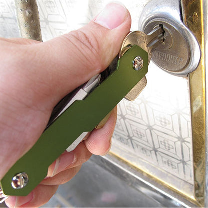 2PCS/Set AUTO Multifunctional Dual-end Aluminum Key Clip Key Chain