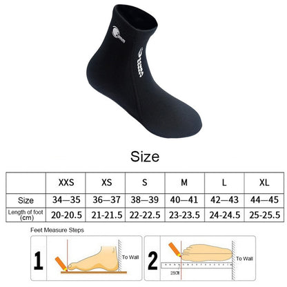 2mm Neoprene Diving Socks Anti-slip Warm Snorkeling Beach Swimming Shoes
