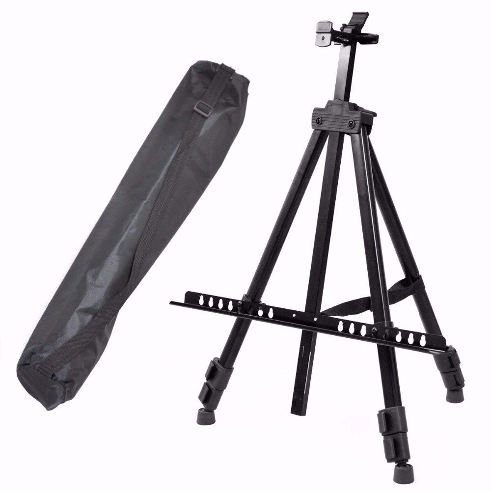 Portable Metal Triangular Easel Adjustable Tripod Display Stand for Poster Displaying Drawing and Paint