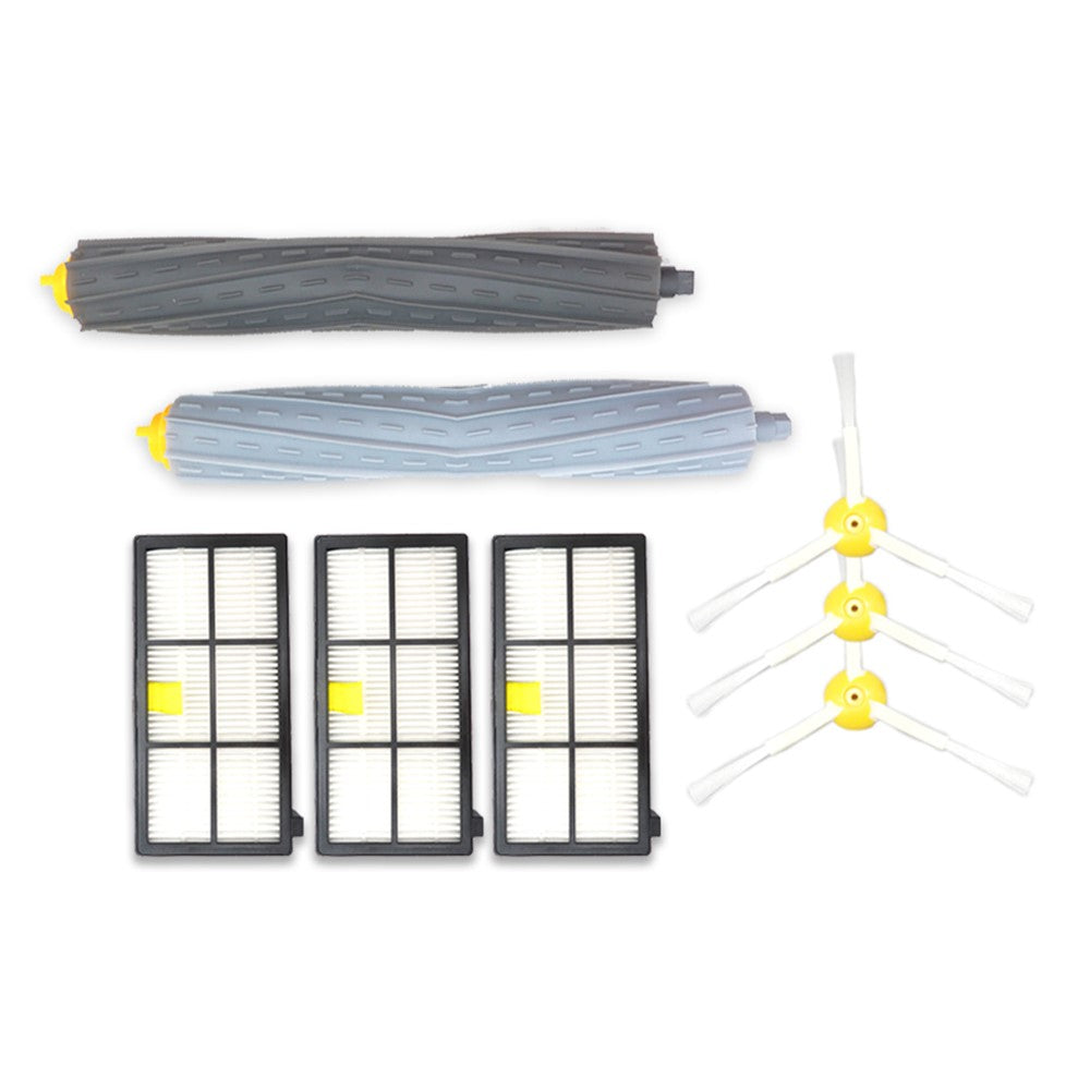 Sweeping Robot Filter Triangle Brush Main Brush Parts for iRobot Roomba 800 Series / 900 Series Vacuum Cleaner