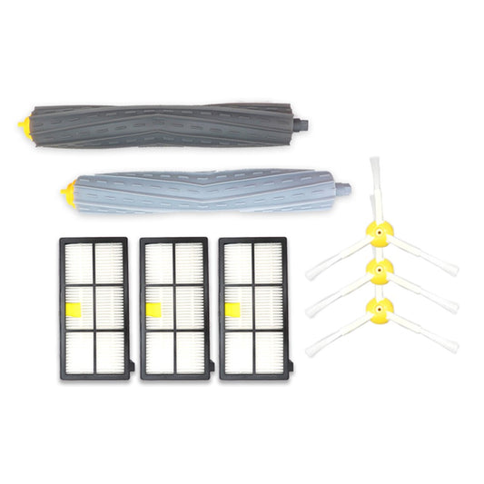 Sweeping Robot Filter Triangle Brush Main Brush Parts for iRobot Roomba 800 Series / 900 Series Vacuum Cleaner
