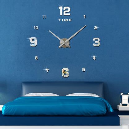 DIY Acrylic Wall Clock Living Room Wall Decorative Clock Sticker Clock