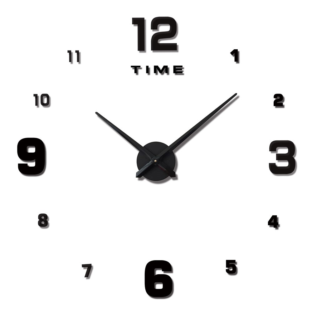 DIY Acrylic Wall Clock Living Room Wall Decorative Clock Sticker Clock