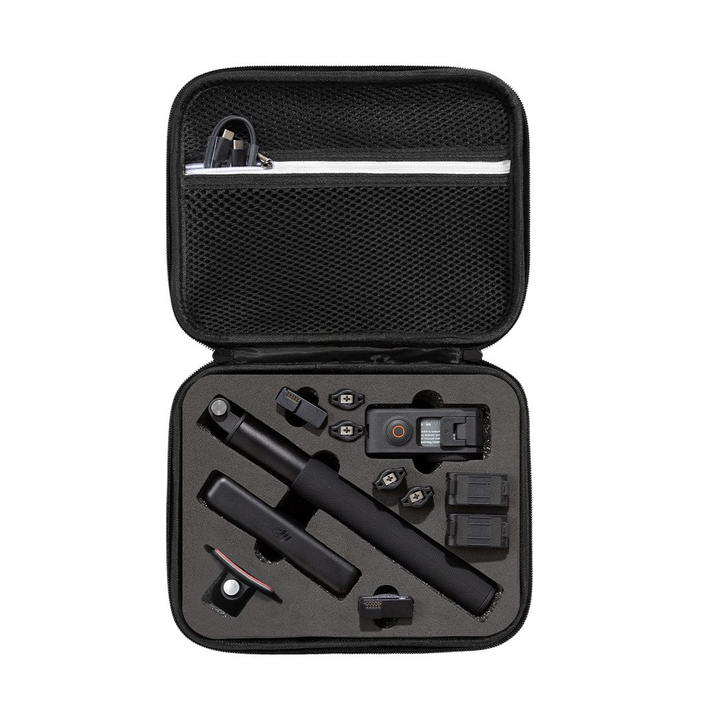 For DJI Osmo Action 3 / Action 4 / Action 5 Pro Portable Zipper Camera Protection Case EVA Hard Shell Handle Strap Camera Accessories Storage Bag