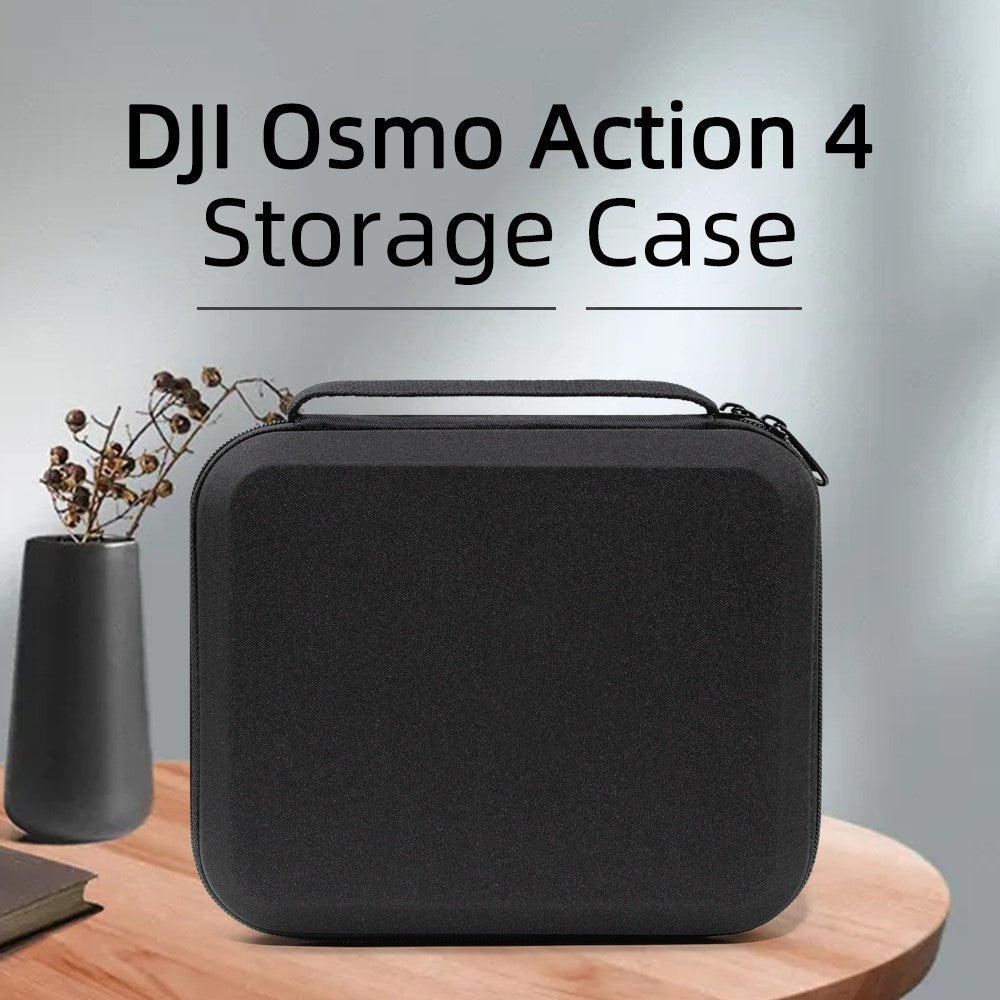 For DJI Osmo Action 3 / Action 4 / Action 5 Pro Portable Zipper Camera Protection Case EVA Hard Shell Handle Strap Camera Accessories Storage Bag