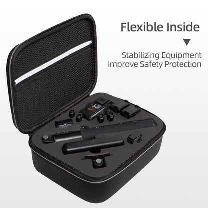 For DJI Osmo Action 3 / Action 4 / Action 5 Pro Portable Zipper Camera Protection Case EVA Hard Shell Handle Strap Camera Accessories Storage Bag