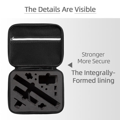 For DJI Osmo Action 3 / Action 4 / Action 5 Pro Portable Zipper Camera Protection Case EVA Hard Shell Handle Strap Camera Accessories Storage Bag