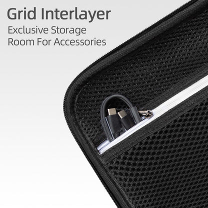 For DJI Osmo Action 3 / Action 4 / Action 5 Pro Portable Zipper Camera Protection Case EVA Hard Shell Handle Strap Camera Accessories Storage Bag