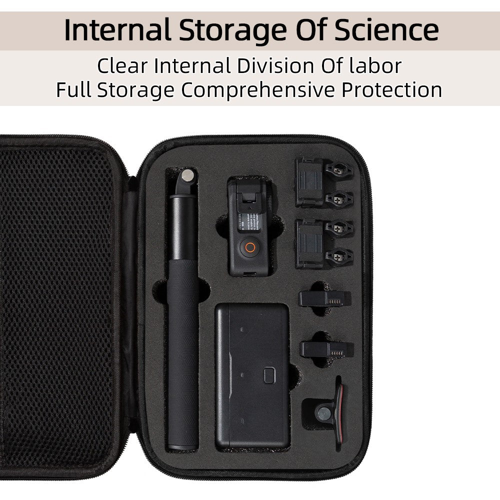 Storage Bag for DJI Osmo Action 3 / Action 4 / Action 5 Pro Portable Camera Accessories Protection Box Carrying Case