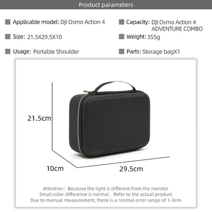 Storage Bag for DJI Osmo Action 3 / Action 4 / Action 5 Pro Portable Camera Accessories Protection Box Carrying Case