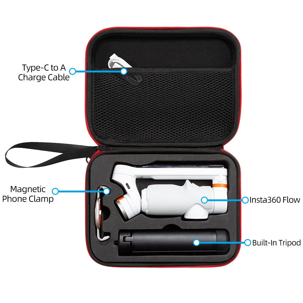 For Insta360 Flow Portable Storage Bag EVA Hardshell Gimbal Stabilizer Carrying Case