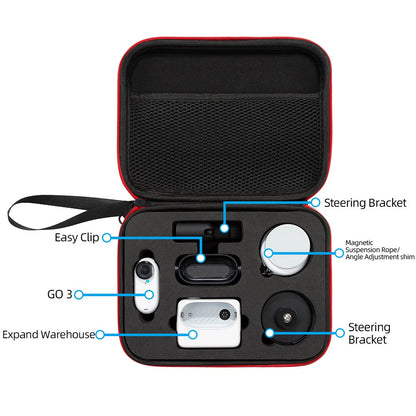 For Insta360 Go 3 / Go 3S Camera Protective Organizer Case Ant Cloth+EVA Storage Bag