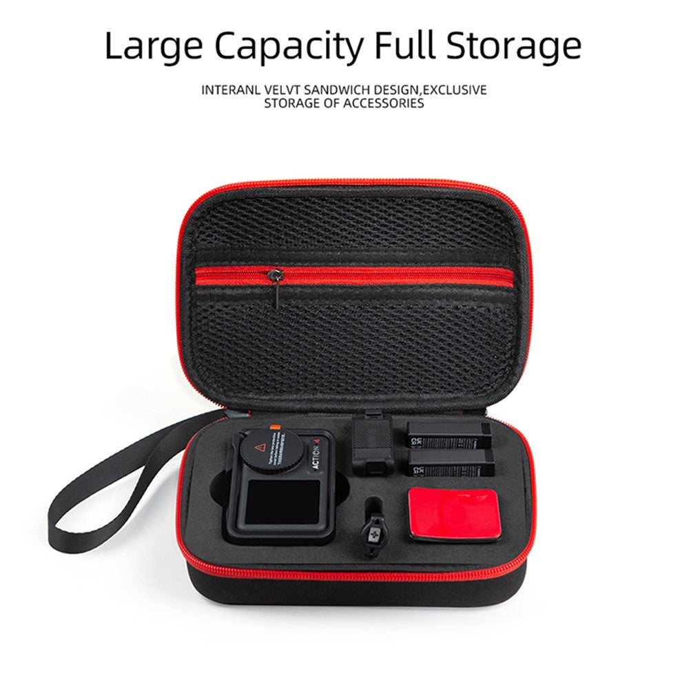 For DJI Action 5 Pro / 4 / 3 Sports Camera Portable EVA Storage Bag Shockproof Carrying Case