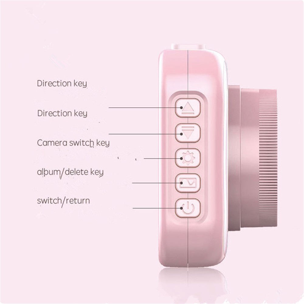 4MP 3.5 inch HD Large Screen Kids Camera Toy with Dual Lens Birthday Gift