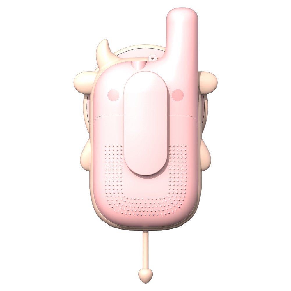 KOOOL K2 2pcs Kids Children Walkie Talkie Cartoon 3KMs Range Walkie Talkie Flashlight with Lanyard for Outdoor Camping (Battery Not Included)