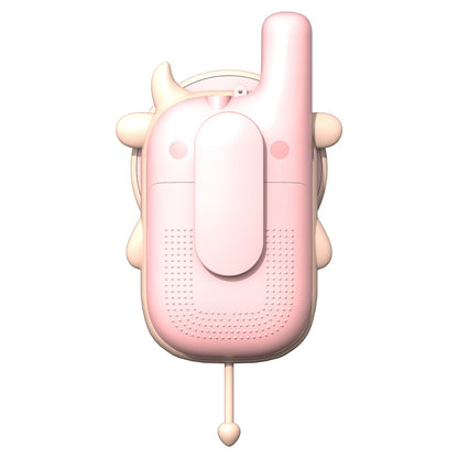 KOOOL K2 2pcs Kids Children Walkie Talkie Cartoon 3KMs Range Walkie Talkie Flashlight with Lanyard for Outdoor Camping (Battery Not Included)