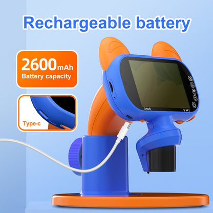 AD-LM01 Children Microscope 4 inch 50-1000X Magnification USB Magnifier Kids Camera with Adjustable LED Light