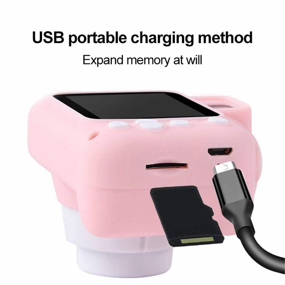 X5S Cartoon Cat 2.0-inch IPS Screen Kids Camera Rechargeable Dual Lens HD Camera Toy