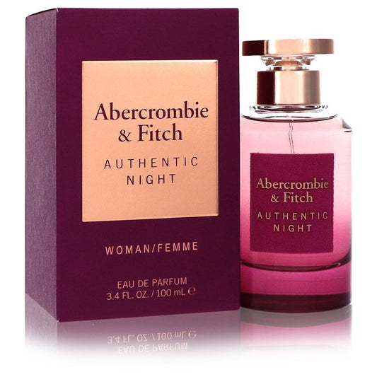 Abercrombie & Fitch Authentic Night Eau De Parfum Spray by Abercrombie & Fitch 100 ml