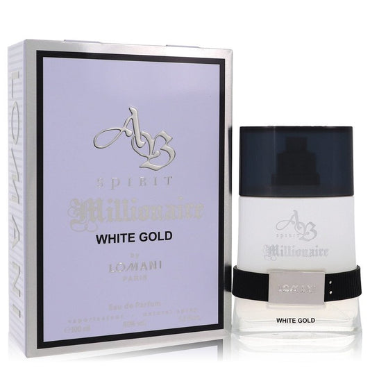 Ab Spirit Millionaire White Gold Eau De Parfum Spray by Lomani 100 ml