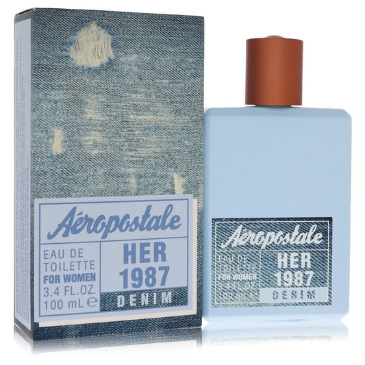 Aeropostale Her 1987 Denim Eau De Toilette Spray by Aeropostale 100 ml