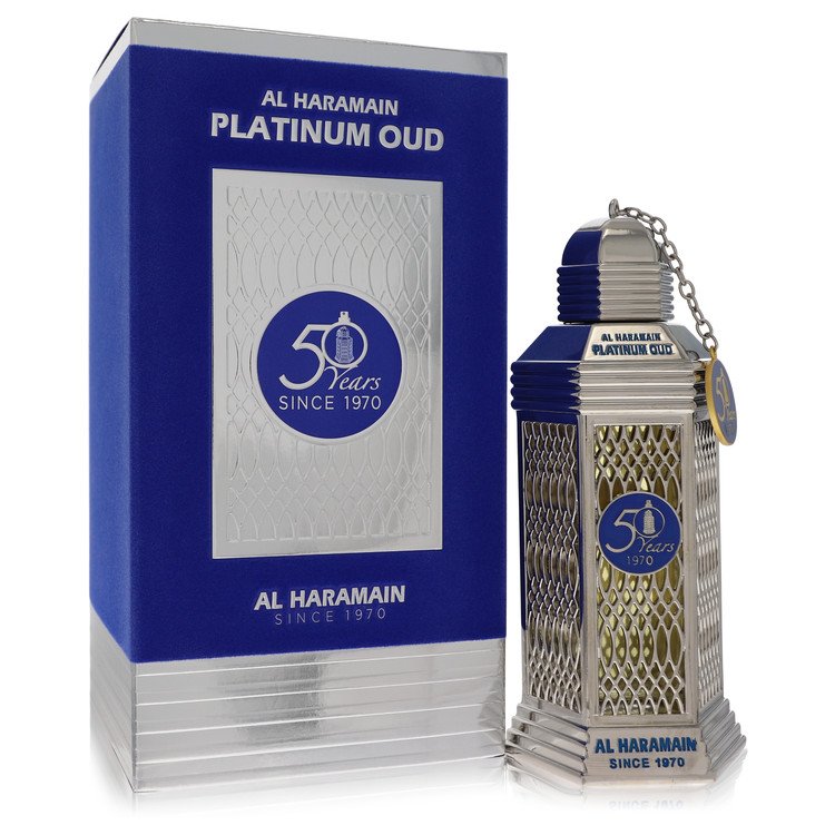 Al Haramain 50 Years Platinum Oud Eau De Parfum Spray (Unisex) by Al Haramain 100 ml