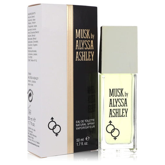 Alyssa Ashley Musk Eau De Toilette Spray by Houbigant 50 ml