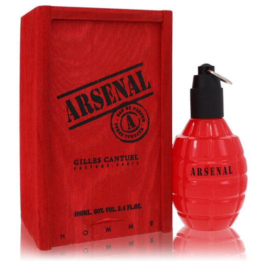 Arsenal Red Eau De Parfum Spray (New) by Gilles Cantuel 100 ml