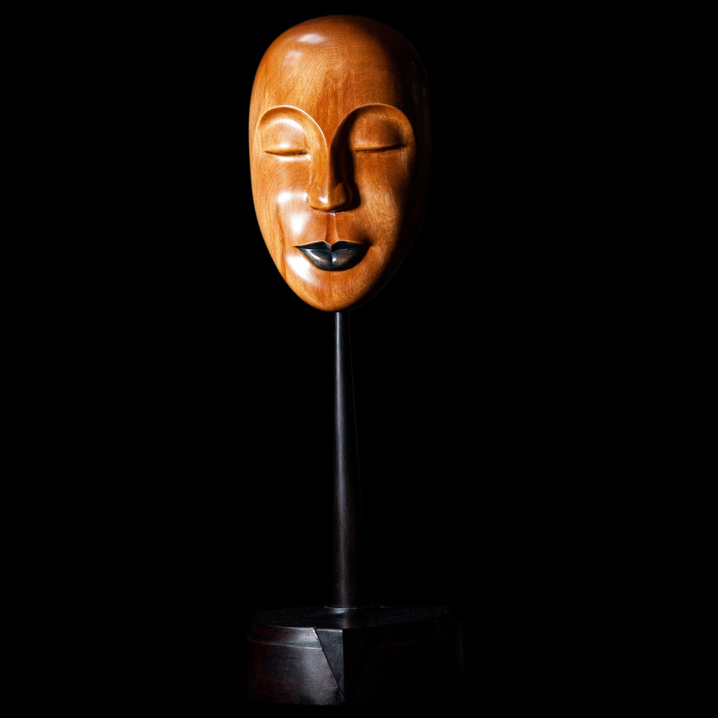 Face form carving by Ian Dumper Sculptures & Statues