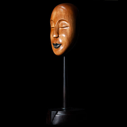 Face form carving by Ian Dumper Sculptures & Statues