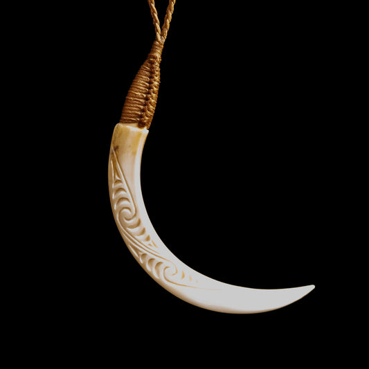 Wild Boar tusk Necklace