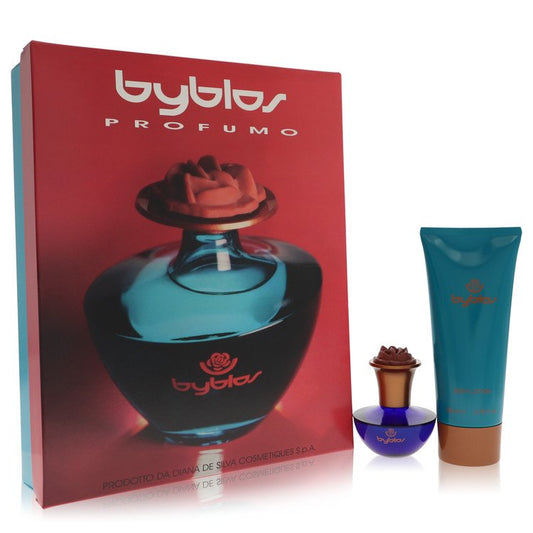 Byblos Gift Set - 1.68 oz Eau De Parfum Spray + 6.75 Body Lotion by Byblos -- Brands HD