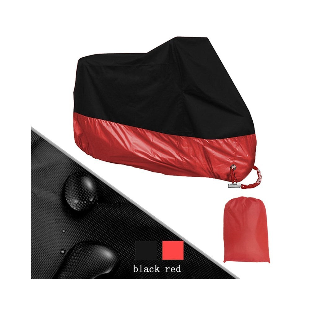 Motorcycle Cover Silver Coated Inside Waterproof Dustproof Cover For Large Bikes Cruisers Scooters