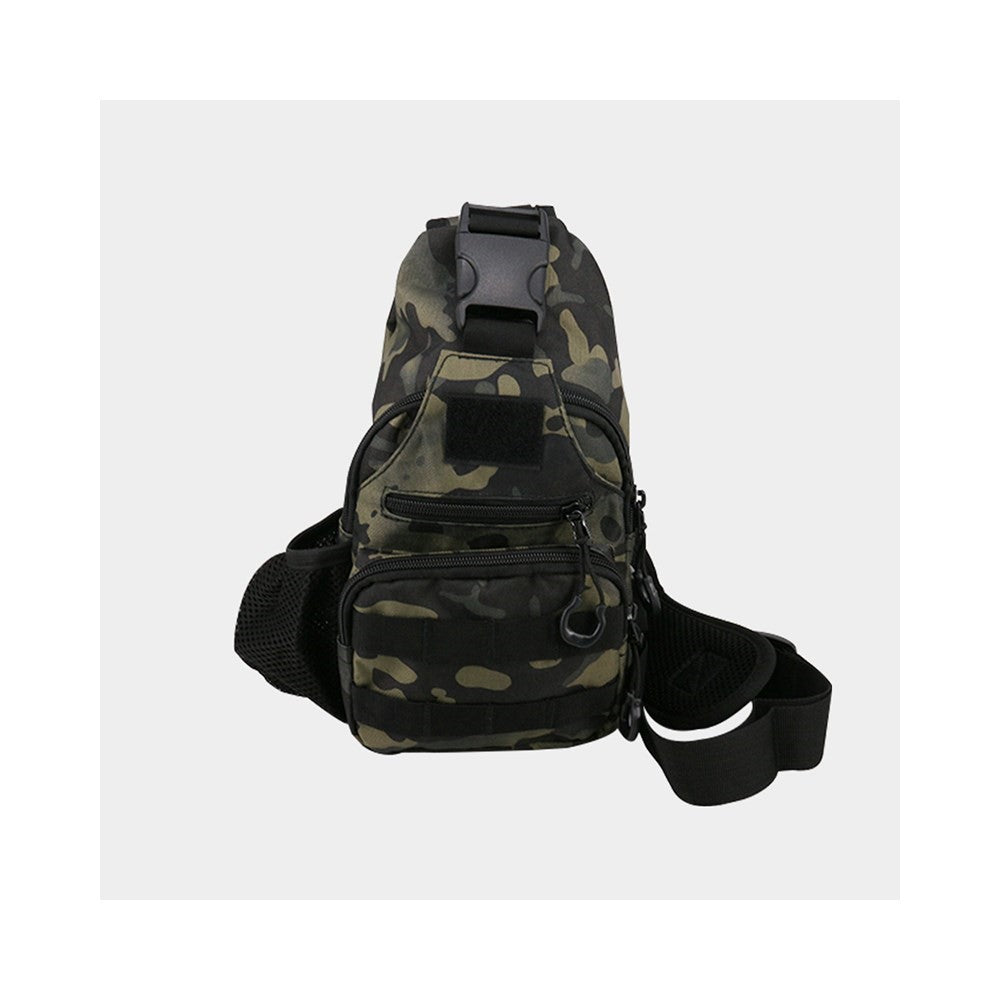 DEUKIO Water Bottle Holder Sling Bag Outdoor Hydration Pack USB Charging Crossbody Shoulder Chest Bag