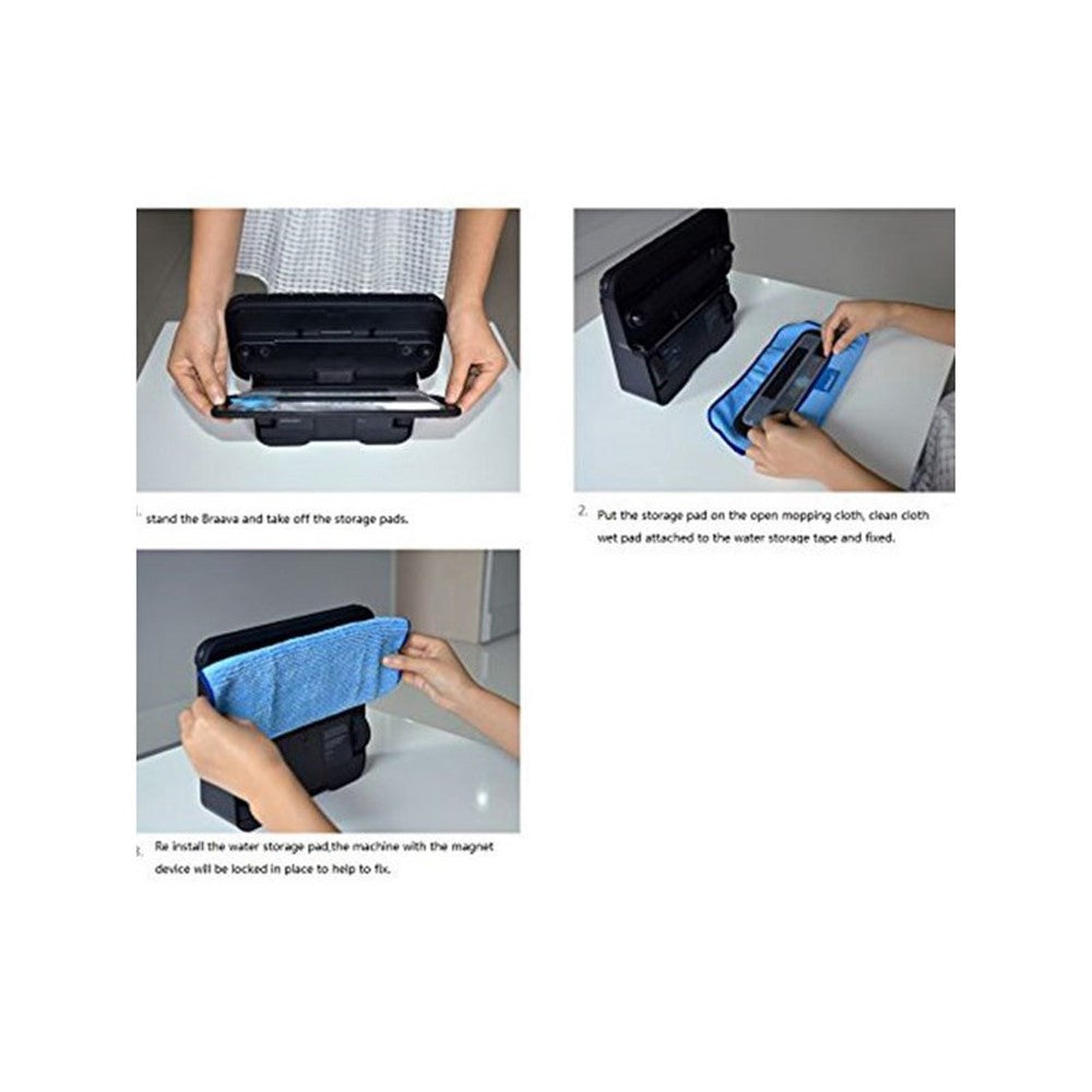 Wet Mopping Pad Dry Sweeping Pad Replacement for iRobot Braava 321 / 380 / 320 / 380t / 390t / 5200C / 5200 / 4200 / 4205