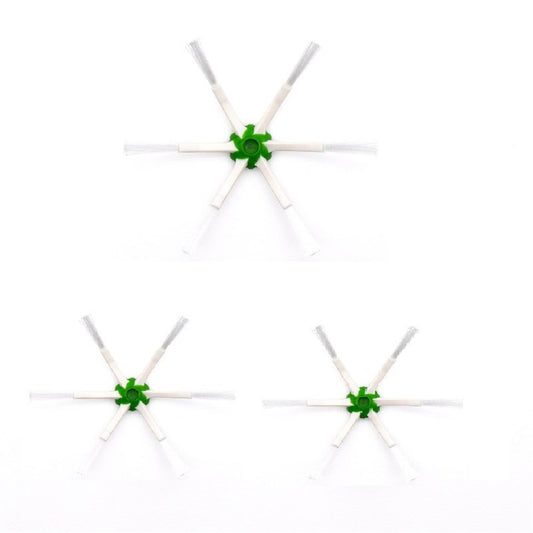 3Pcs Spare Parts Hexagonal Brushes for iRobot Roomba E5 / E6 / i7 / i7+ Robot Vacuum Cleaner