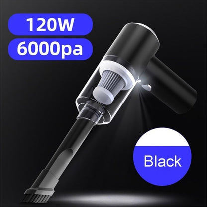 6000Pa 120W Cordless Car Vacuum Cleaner Powerful USB Rechargeable for Car Home Office Pet Hair