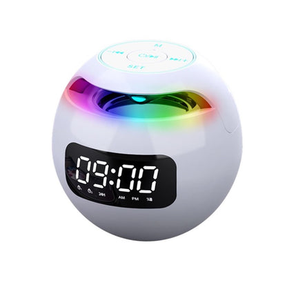 Mini Bluetooth-compatible Speaker Wireless Subwoofer Sound Box Alarm Clock HiFi TF Card MP3 Music Player FM Radio