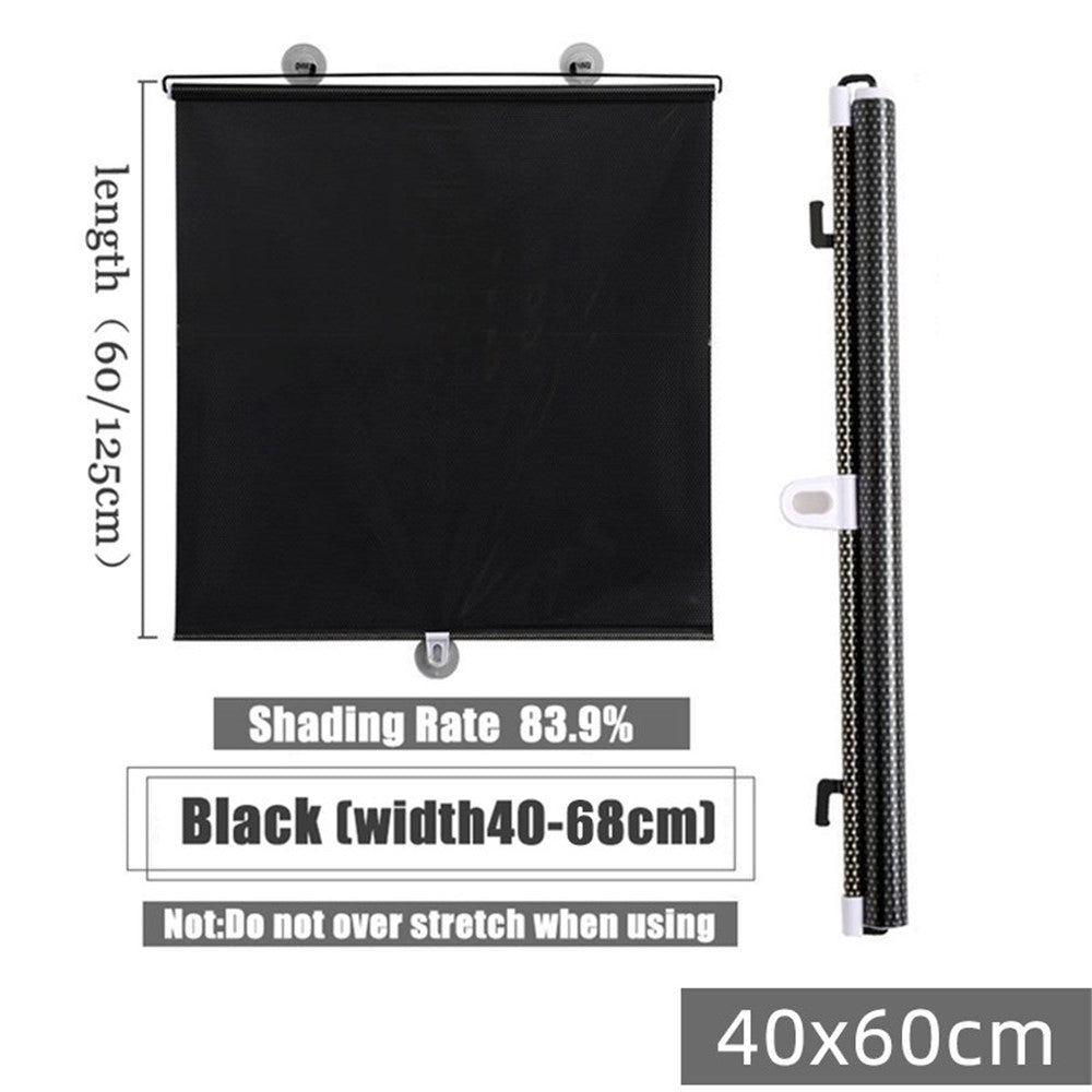 Retractable Car Sun Shade Laser Cut Side Window Sunshade for Vehicle / Home Use Mesh Sunblock